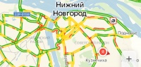 Пробки в шесть баллов скопились на нижегородских дорогах 30 января